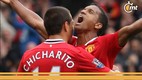 Chicharito y Nani (Foto: X)