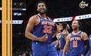 Karl-Anthony Towns festeja el triunfo de los Knicks (Reuters)