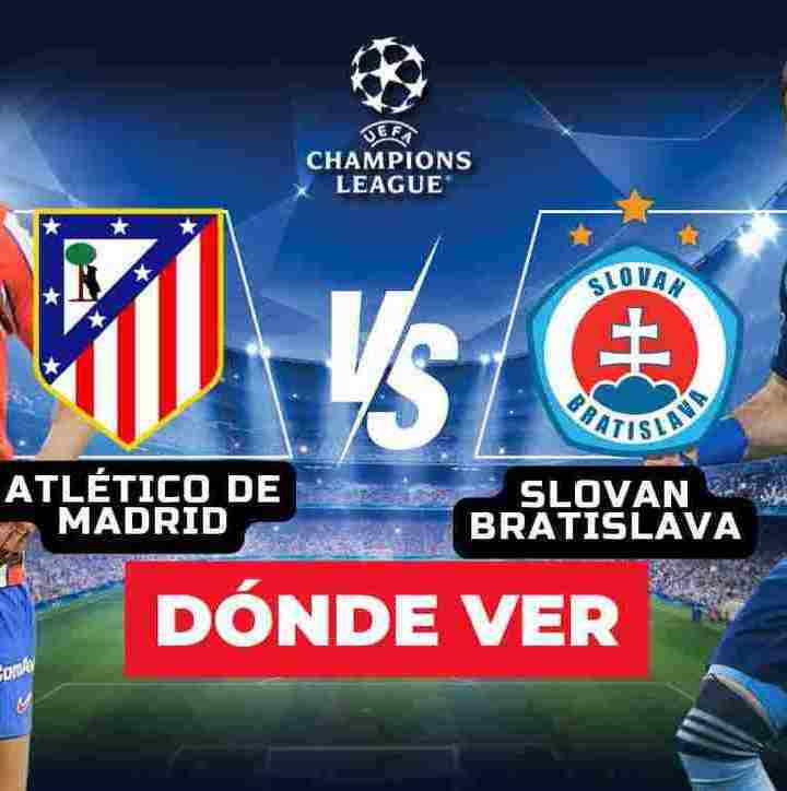 Champions League 2024: Atlético de Madrid vs Slovan Bratislava en VIVO jornada 6. Foto: Especial.
