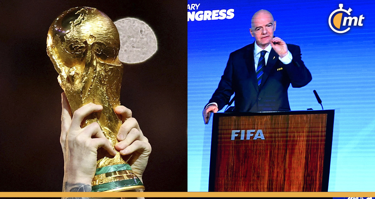 Infantino dio a conocer las sedes de lo siguientes Mundiales. (FOTO: Reuters/AFP)