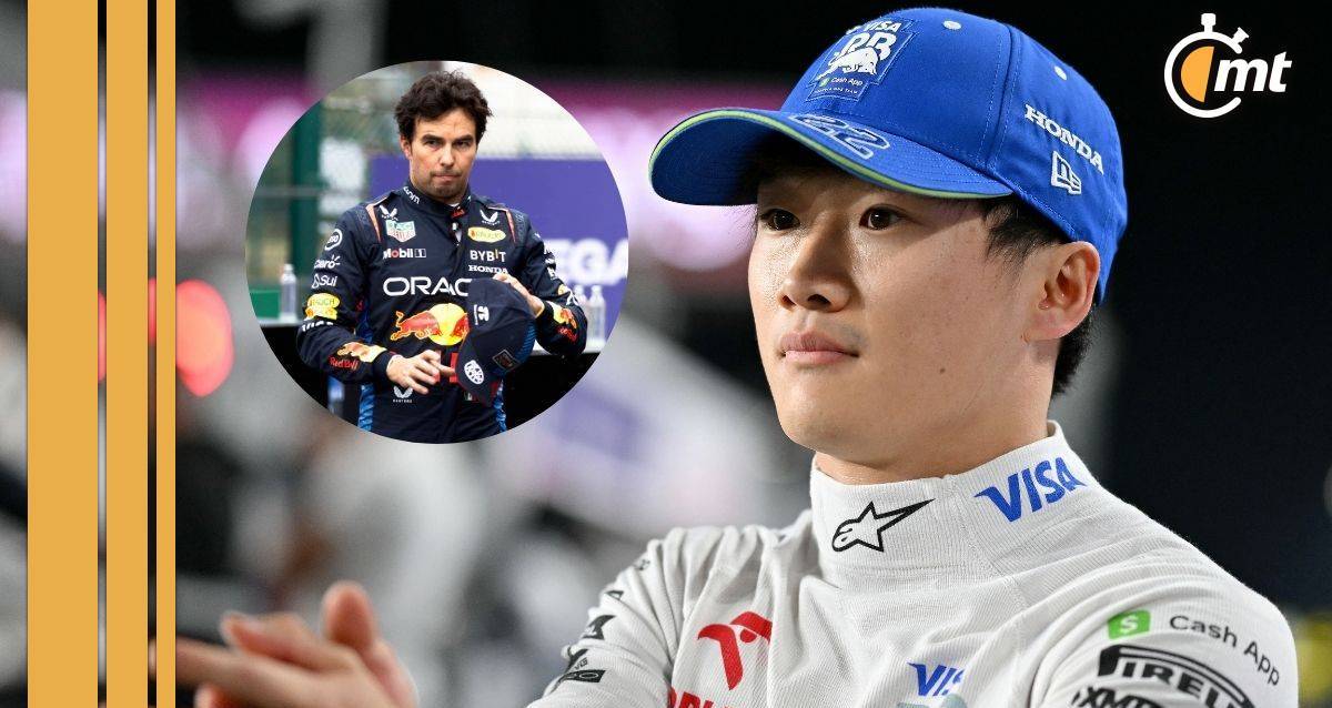 Yuki Tsunoda probó el RB20 que condujo Checo Pérez en 2024 (Reuters)