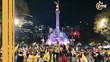 Afición americanista festeja en el Ángel (Foto: Erick Maya)