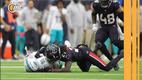 Grant DuBose recibió un fuerte golpe de Calen Bullock. (Foto: AFP)