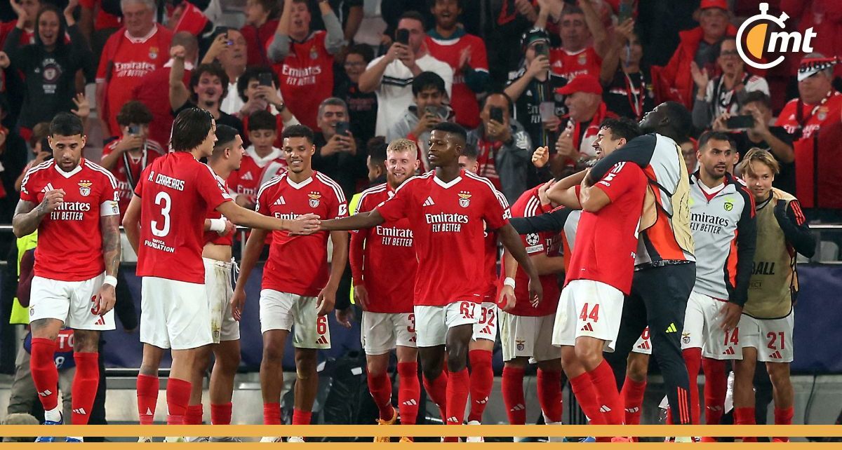 Jugadores del Benfica celebran un gol (Reuters)
