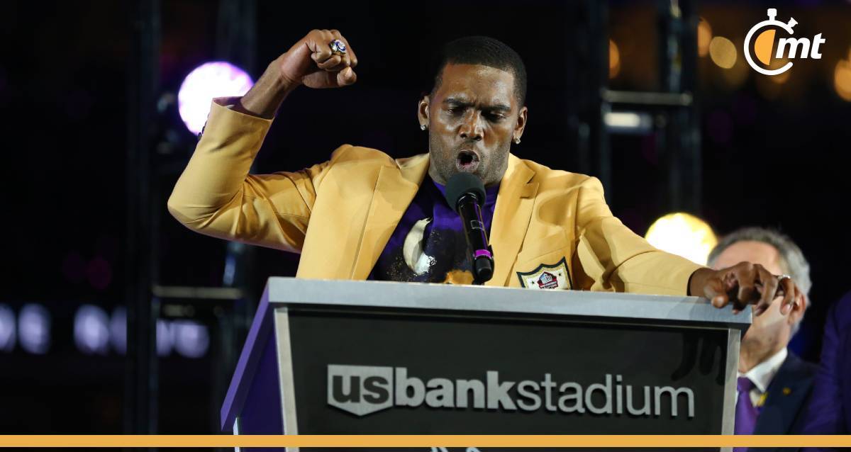 Randy Moss es uno de los mejores jugadores en la historia de la NFL (@Vikings)