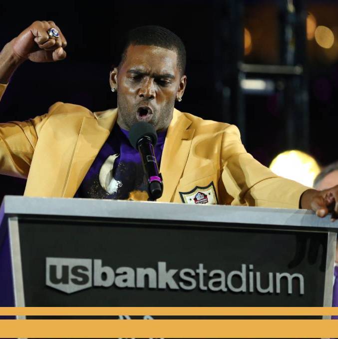 Randy Moss es uno de los mejores jugadores en la historia de la NFL (@Vikings)