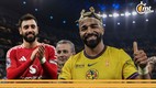 Bruno Fernandes felicitó a Rodrigo Aguirre (Foto: Imago7/Reuters)