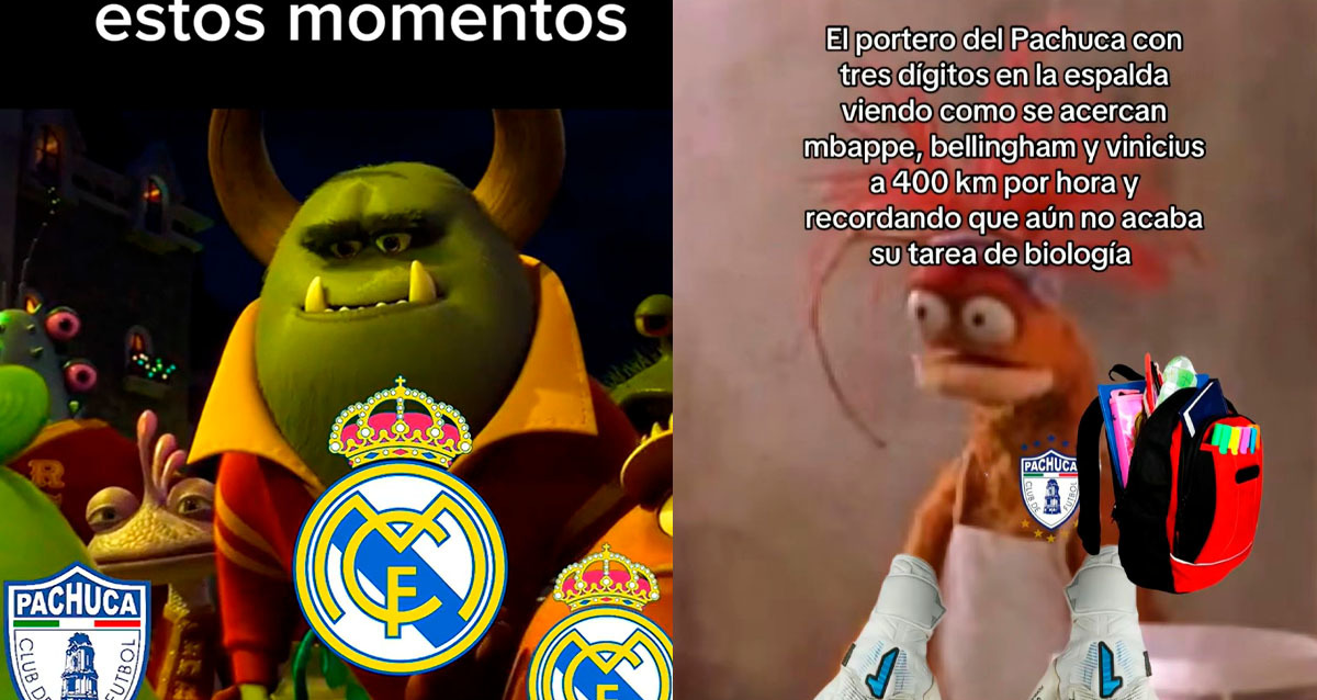 Memes del Pachuca vs Real Madrid previo.
