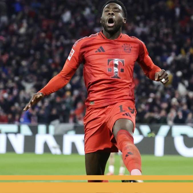 Alphonso Davies selló la goleada del Bayern (EFE)