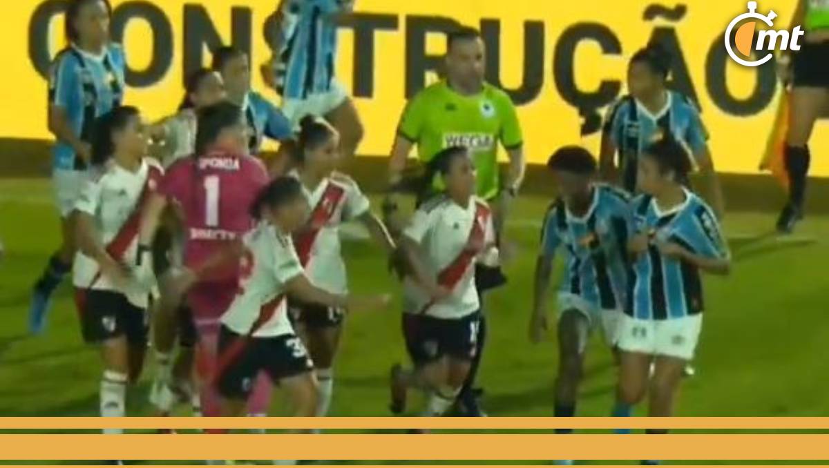Gremio vs. River Plate femenil, suspendido tras violencia y racismo