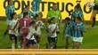 Futbolistas de Gremio y River Plate en la batalla campal (Captura)