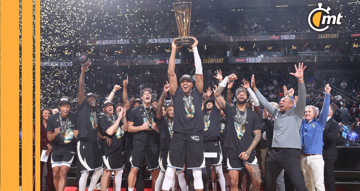 Milwaukee Bucks se llevaron la NBA Cup. (Foto: AFP)