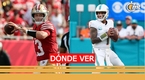 Dolphins y 49ers chocan en el Hard Rock Stadium por un boleto a playoffs. Foto: Reuters