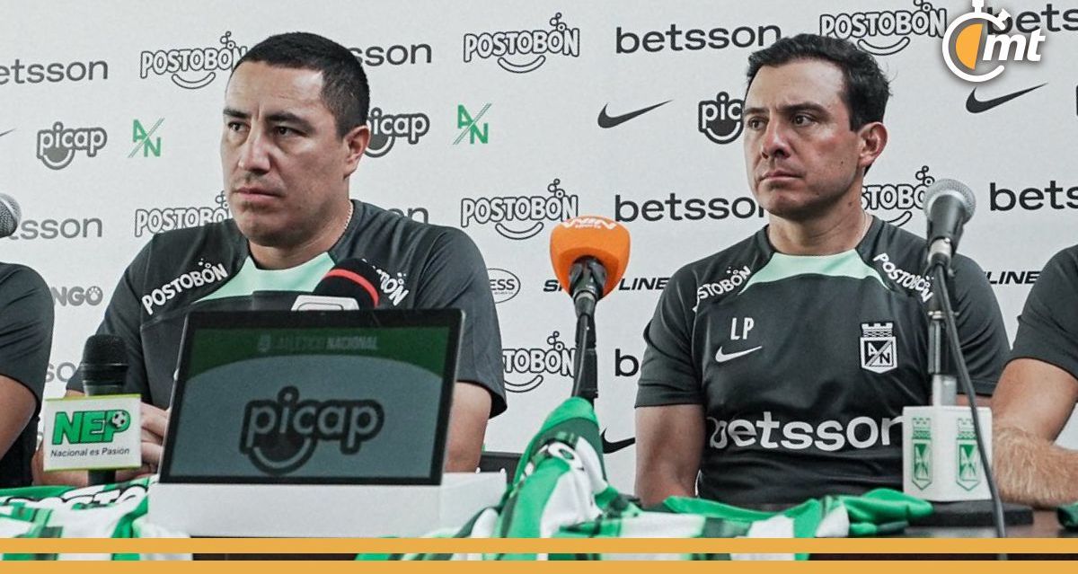 Luis Pérez es auxiliar de Efraín Juárez en Atlético Nacional (X: @nacionaloficial)