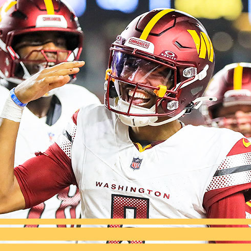 Daniels lideró a los Commanders en la victoria ante los Bengals (Reuters).