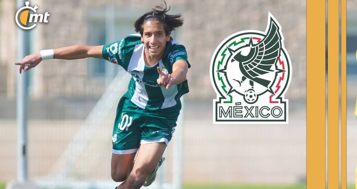 Lucca Vuoso tras anotar un gol con Santos Laguna Sub 17 (Imago7)