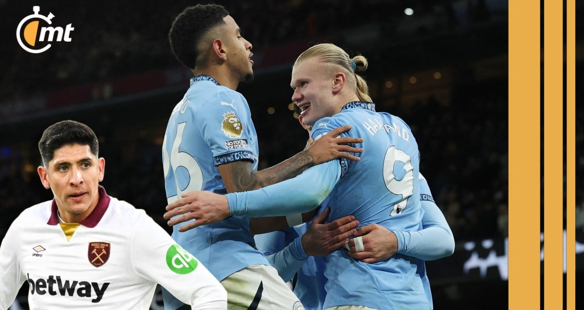 Manchester City goleo al West Ham de Edson Álvarez (Reuters | AFP)