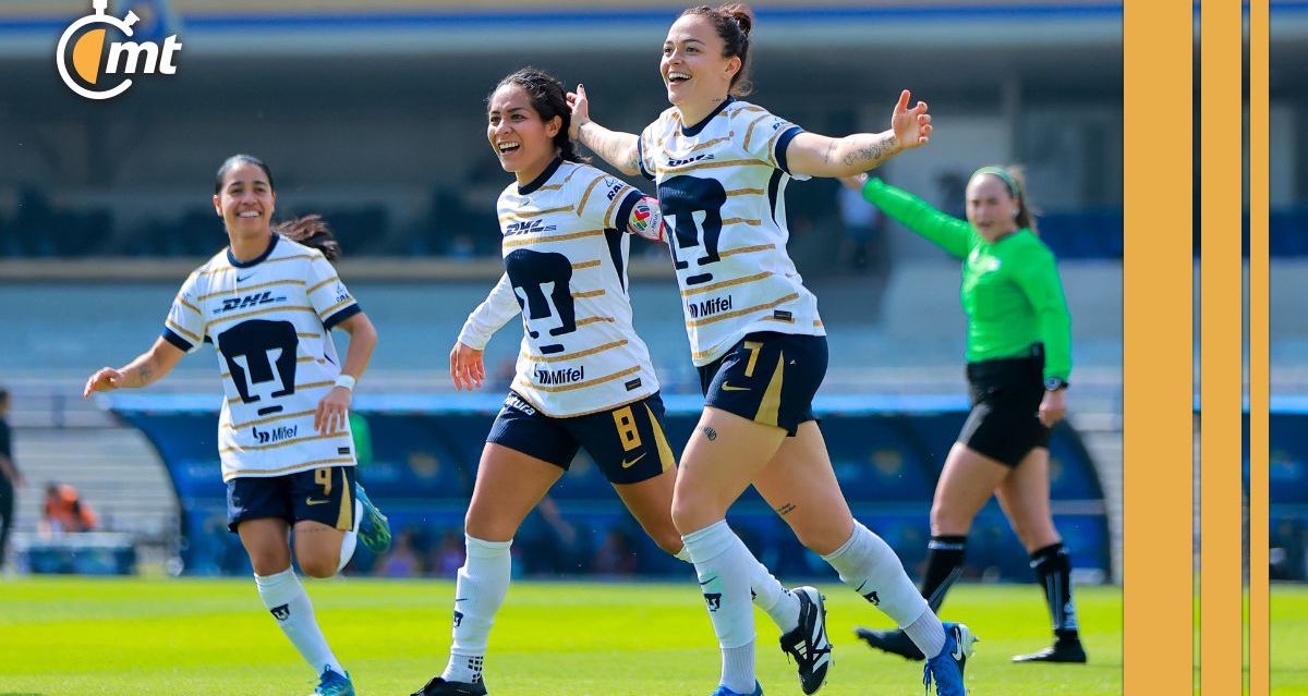 Stephanie Ribeiro marcó el primer gol de Pumas Femenil en el torneo (Imago7)