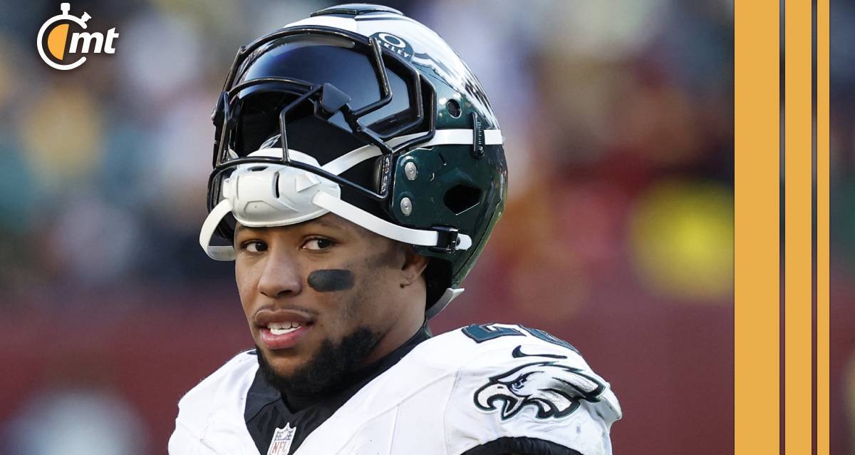 Saquon Barkley, en un juego de Philadelphia Eagles (Reuters)