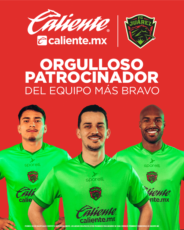 FC Juárez lucirá a Caliente.mx (Foto: Cortesía)