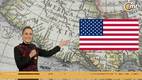 Sheinbaum muestra el mapa antiguo con la leyenda 'América Mexicana' (AFP)