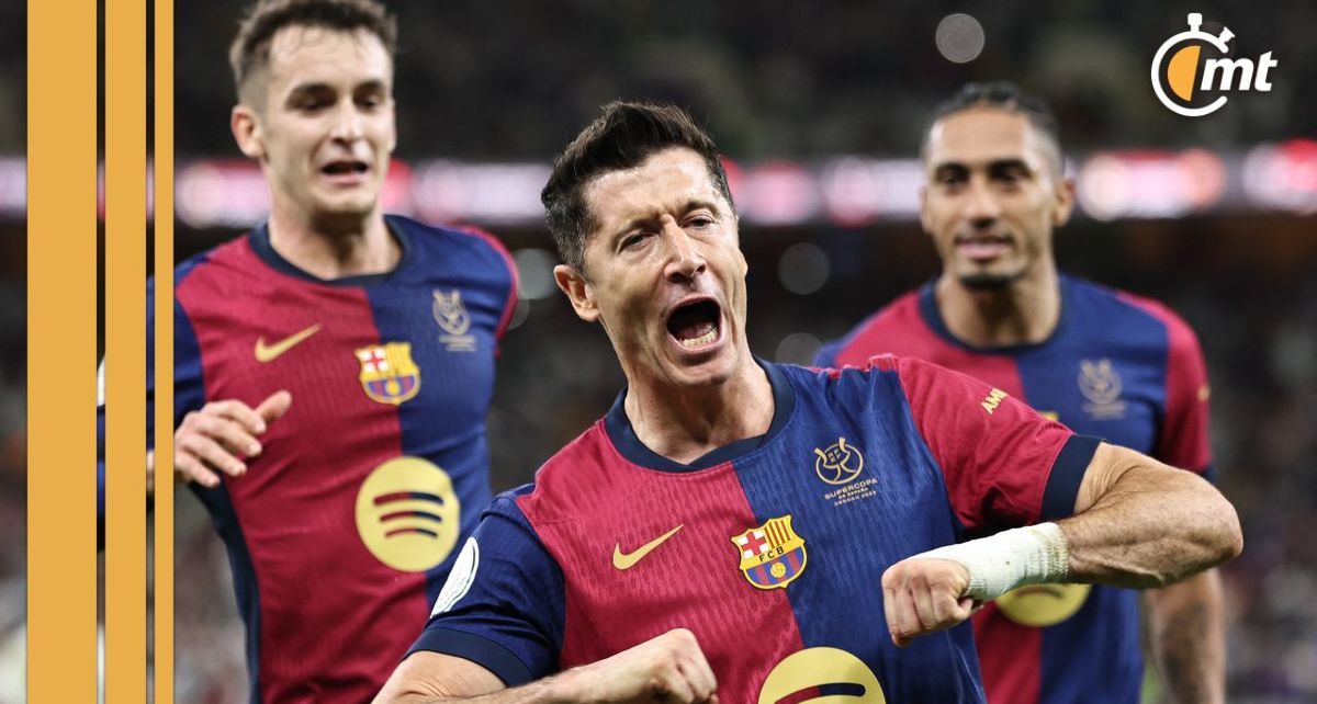 Barcelona enfrentó al Real Madrid en la Final de la Supercopa de España 2025 (EFE)
