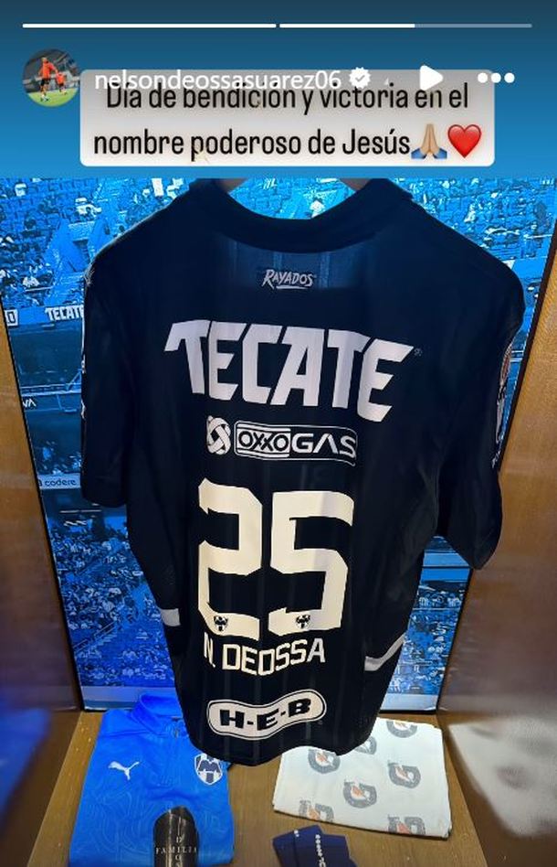 Nelson Deossa podría debutar con Rayados ante Puebla (IG @nelsondeossasuarez06)