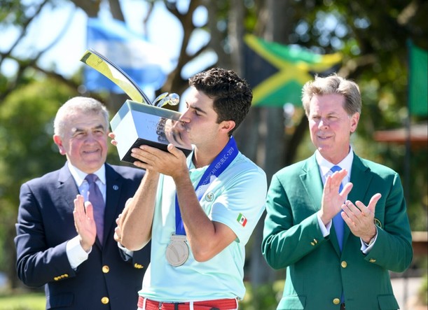 Alvaro Ortiz en el 2019 Latin America Amateur Championship en la Casa de Campo Resort (Foto: Enrique Berardi/LAAC)