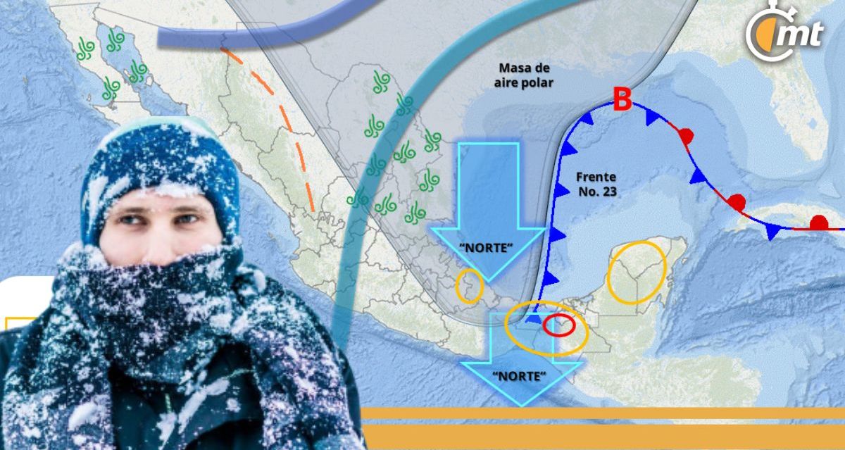 Frente Frío 23 traerá heladas y lluvias en México en estos estados| Foto: CONAGUA
