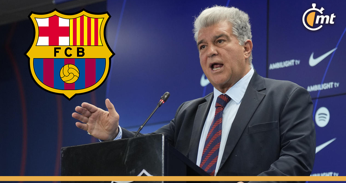 Joan Laporta habló en conferencia de prensa. (FOTO: EFE)
