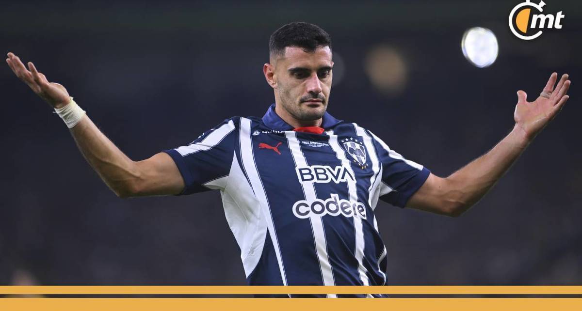 Germán Berterame, durante un partido de Rayados (Imago7)