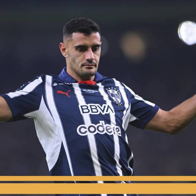 Germán Berterame, durante un partido de Rayados (Imago7)