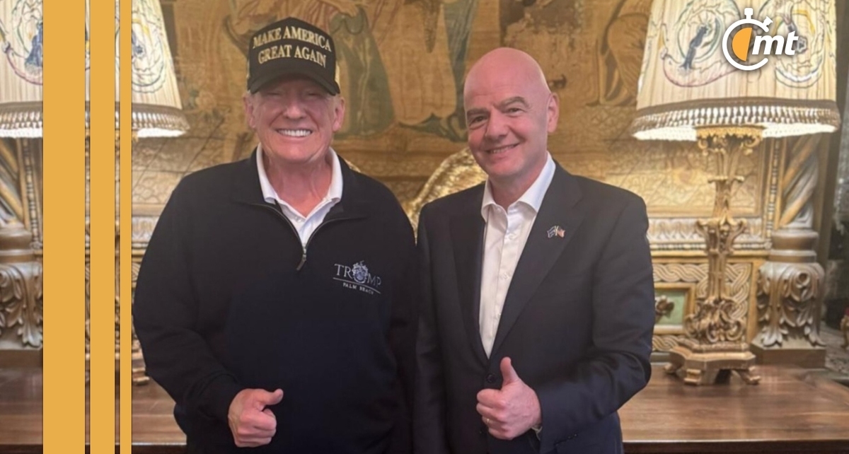 Infantino con Donald Trump en Florida (Foto: @gianni_infantino)