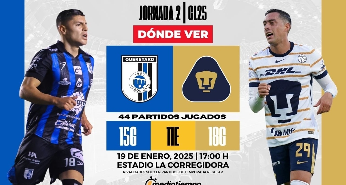 Consulta la previa de Querétaro vs Pumas de la Jornada 2 para ver EN VIVO. Foto: Especial