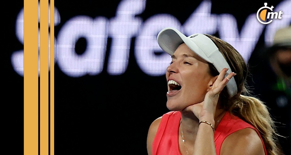 Danielle Collins se burla del público en el Australian Open (Foto: Reuters)