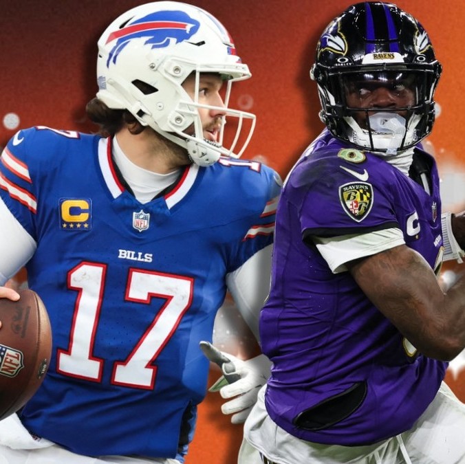 Josh Allen vs Lamar Jackson, candidatos al MVP de la NFL (AFP)