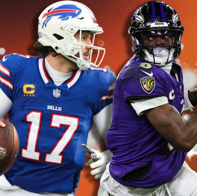 Josh Allen vs Lamar Jackson, candidatos al MVP de la NFL (AFP)