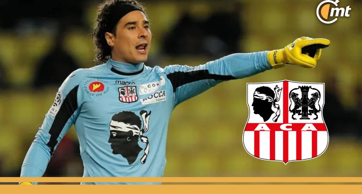 Memo Ochoa, durante un juego del Ajaccio (AFP)