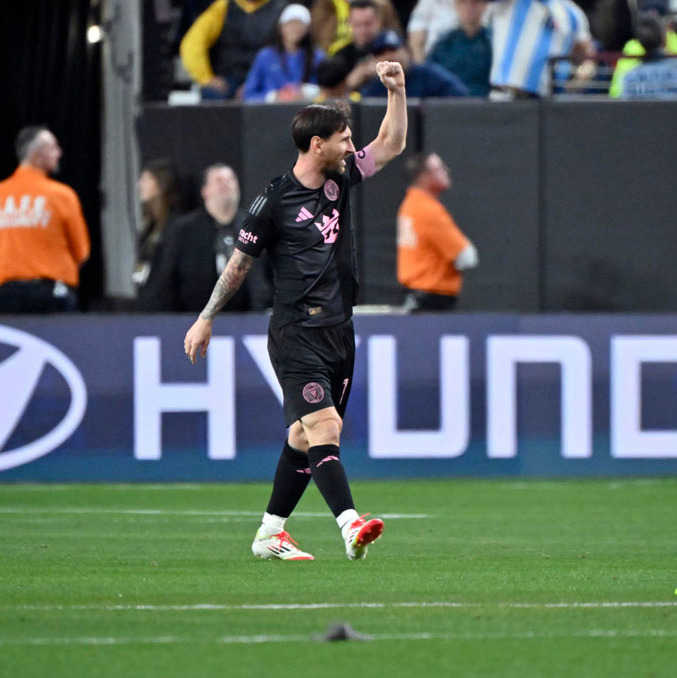 Messi marcó uno de los goles del Inter Miami. (Foto: EFE)