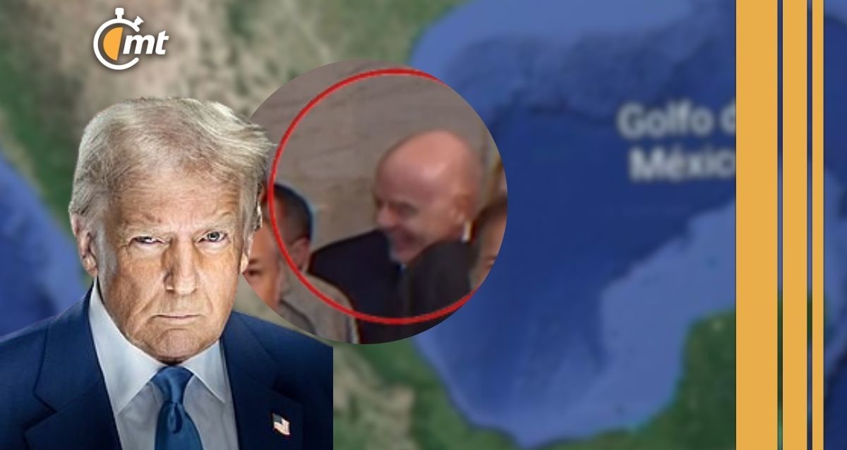 Infantino se burla de propuesta de Trump de cambio de nombre del Golfo de México y se hace viral