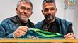 Javier Gandolfi posa en su llegada a Medellín (@nacionaloficial)