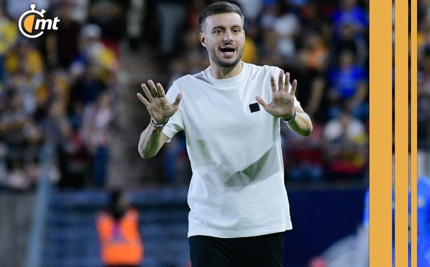 Martín Anselmi, en un partido de Cruz Azul (Imago7)