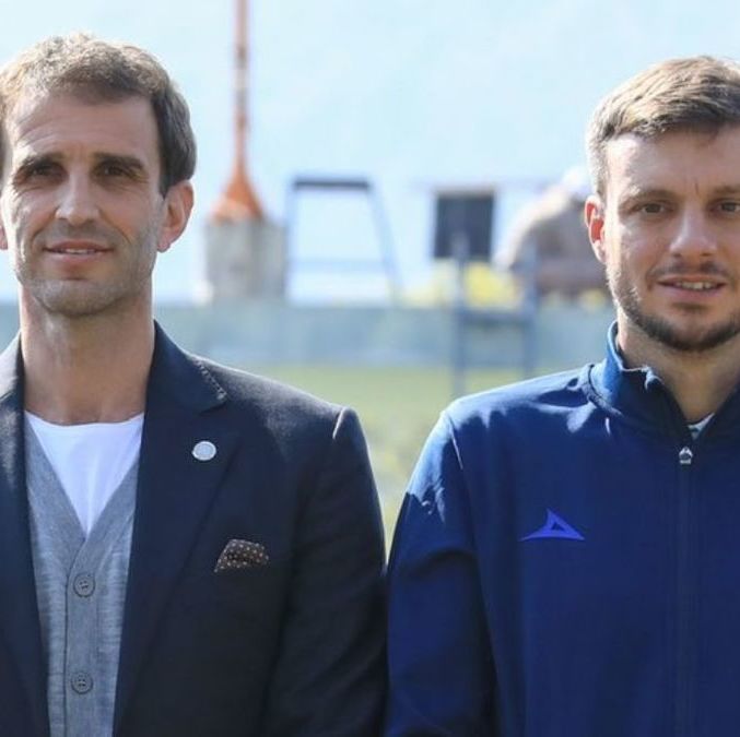 Iván Alonso y Martín Anselmi fueron presentados juntos en diciembre del 2023 (X: @CruzAzul)