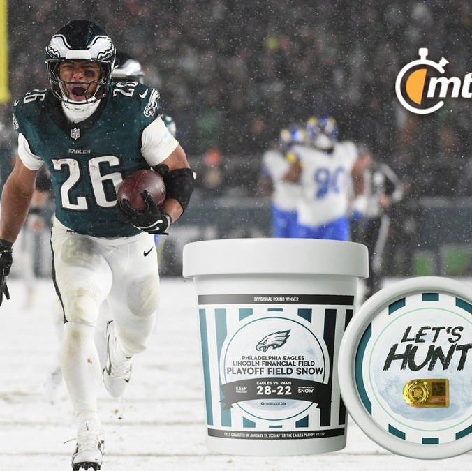 Eagles pone a la venta nieve que cubrió el Lincoln Financial Field vs Rams. Foto: Reuters