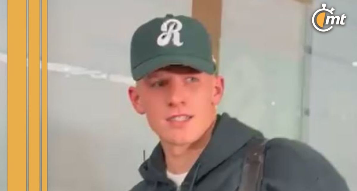 Mateusz Bogusz llegó en los últimos minutos del viernes a la Ciudad de México