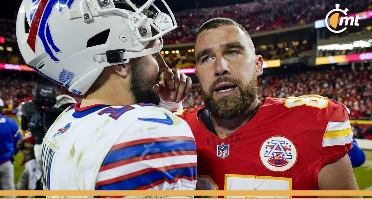 Travis Kelce destacó la habilidad y el liderazgo de Josh Allen (Reuters)