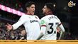 Edson Álvarez en festejo del gol de Emerson Palmieri (Reuters)
