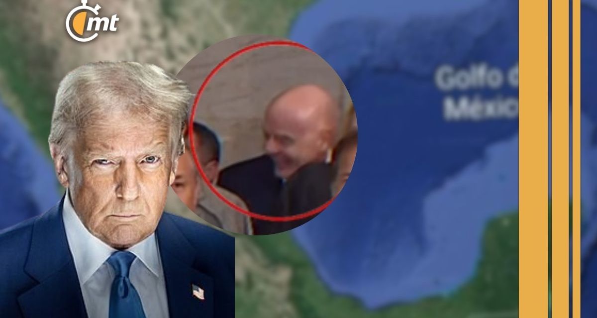 Infantino se burla de propuesta de Trump de cambio de nombre del Golfo de México y se hace viral