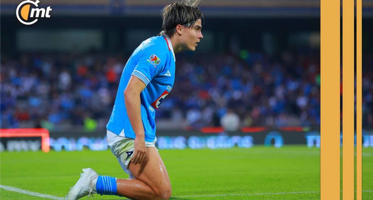 Luka Romero se lamenta en su debut con Cruz Azul (Imago7)