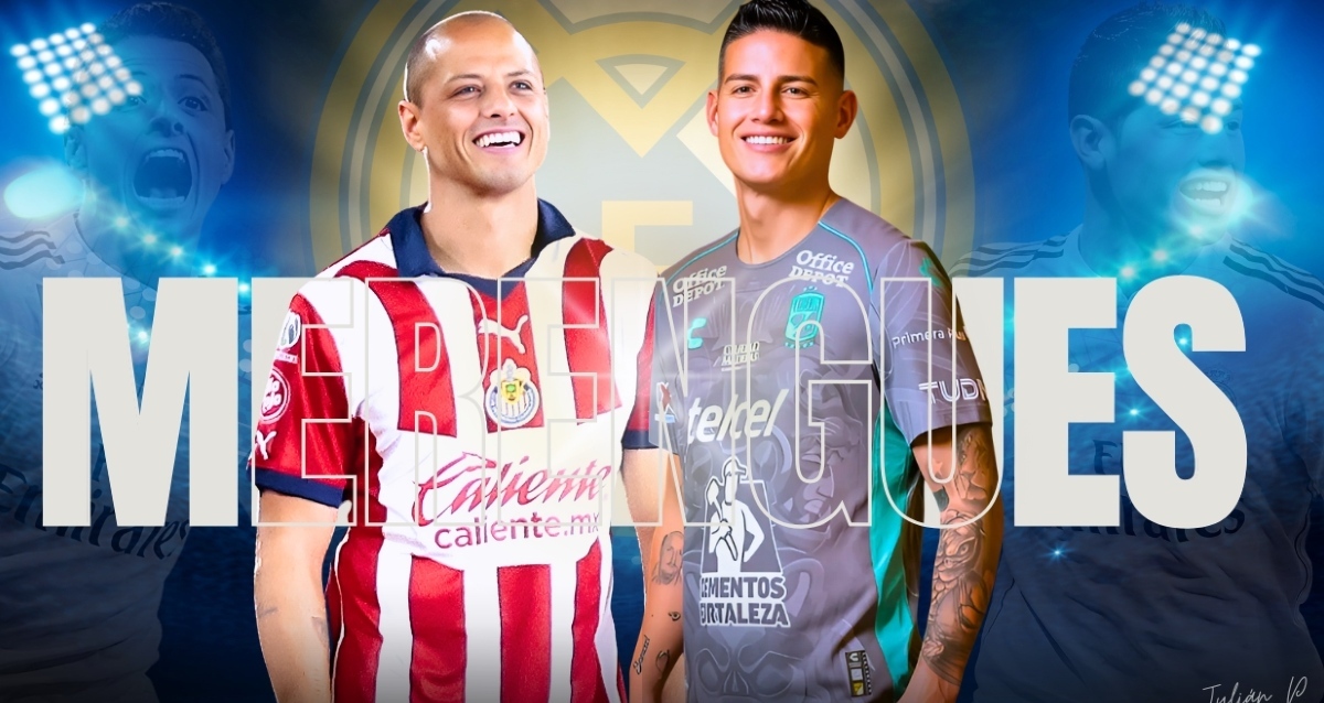 Chicharito y James coincidieron en el Real Madrid. (Foto: Especial)